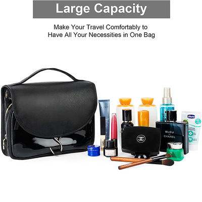 Waterproof Hanging Toiletry Bag For Women / Customized Hanging Travel Makeup Bag